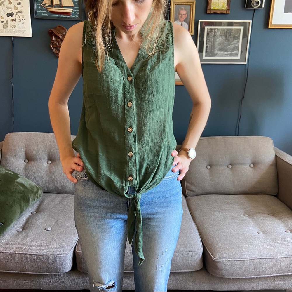 Forest 🌲 Green Blouse